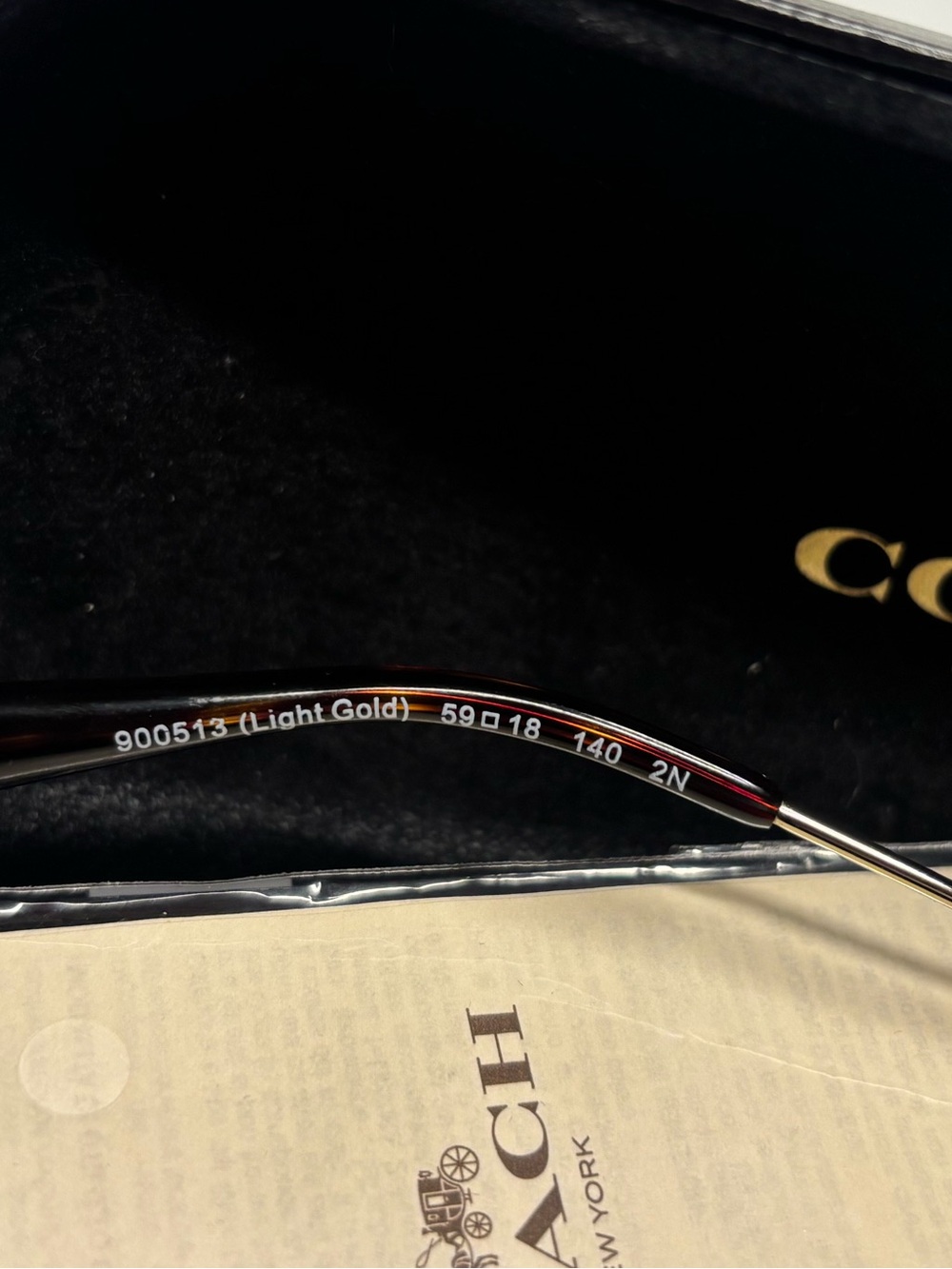 COACH Women's Round Gradient Tan/Brown Sunglasses - Picture 3 of 5